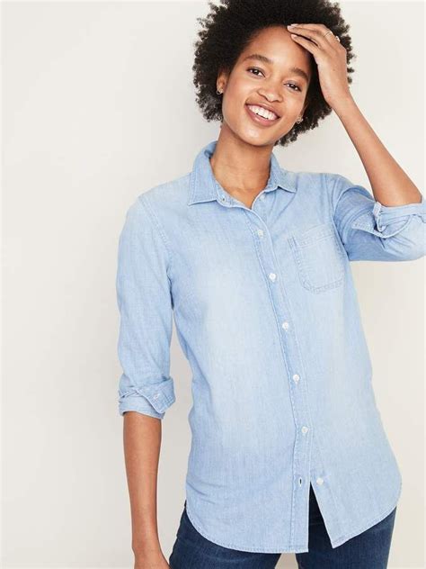 the classic shirt old navy|old navy denim shirts.